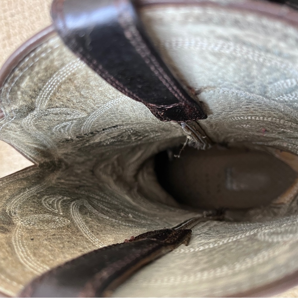 Ariat Brown Western Style Heeled Cowboy Boots - Picture 5 of 12